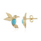 Sleeping Beauty Turquoise Silver Earrings