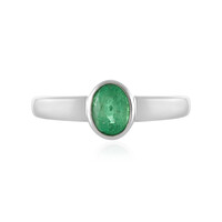 Ethiopian Emerald Silver Ring