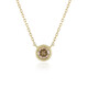 9K I2 Champagne Diamond Gold Necklace (de Melo)