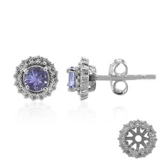 Tanzanite Silver Earrings