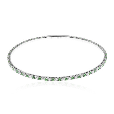 14K AAA Kenya Tsavorite Gold Bangle (CIRARI)