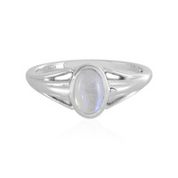Rainbow Moonstone Silver Ring