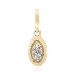 9K SI1 (G) Diamond Gold Pendant