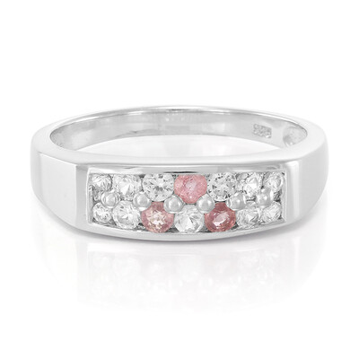 Padparadscha Sapphire Silver Ring
