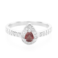 Sunset Sapphire Silver Ring