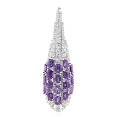 Amethyst Silver Pendant (Remy Rotenier)