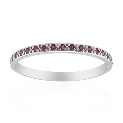 Ruby Silver Ring