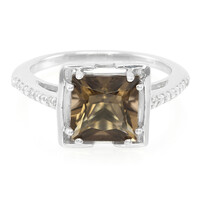 Smoky Quartz Silver Ring