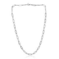 White Topaz Silver Necklace