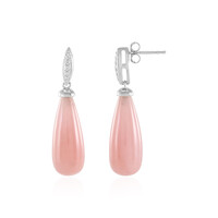 Guava Quartz Silver Earrings