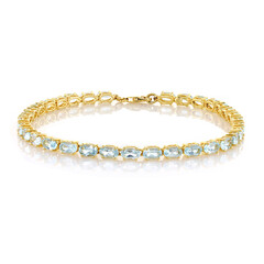 Sky Blue Topaz Silver Bracelet