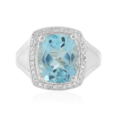 Sky Blue Topaz Silver Ring
