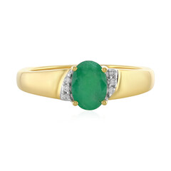 Socoto Emerald Silver Ring