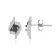 9K Black Diamond Gold Earrings