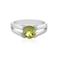 Lemon Quartz Silver Ring