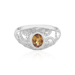 Mandarin Zircon Silver Ring