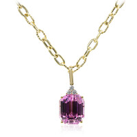 14K Patroke Kunzite Gold Necklace (CIRARI)