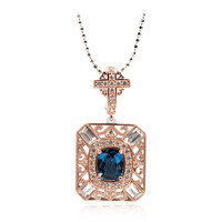 London Blue Topaz Silver Necklace (Dallas Prince Designs)