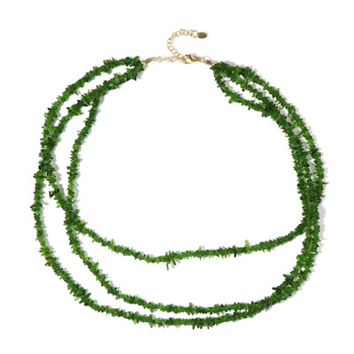 Russian Diopside Silver Necklace