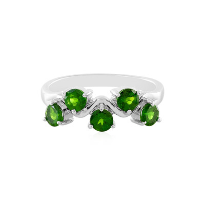Russian Diopside Silver Ring