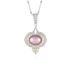 Pink Mabe Pearl Silver Necklace (Dallas Prince Designs)