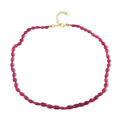 Madagascar Pink Sapphire Silver Necklace (Adela Silber)