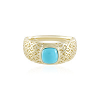 9K Sleeping Beauty Turquoise Gold Ring (Ornaments by de Melo)