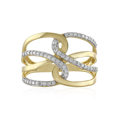 9K Flawless (F) Diamond Gold Ring (LUCENT DIAMONDS)