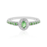 Tanzanian Tsavorite Silver Ring