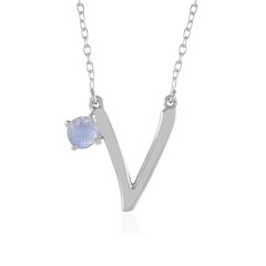 Rainbow Moonstone Silver Necklace