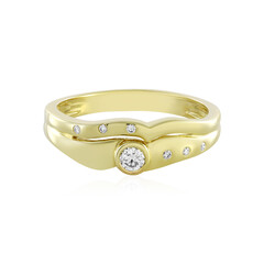 9K Flawless (F) Diamond Gold Ring (LUCENT DIAMONDS)