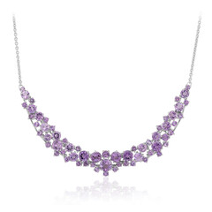 Amethyst Silver Necklace