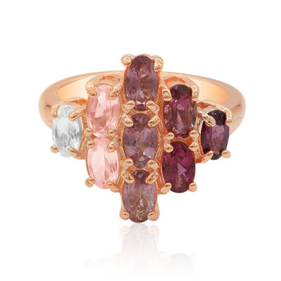 Rhodolite Silver Ring
