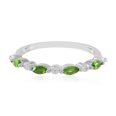 Russian Diopside Silver Ring