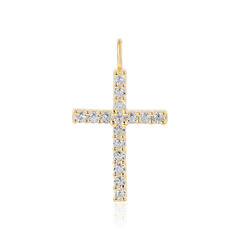 White Topaz Silver Pendant