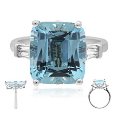 14K AAA Brazilian Aquamarine Gold Ring (AMAYANI)