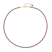 Indian Garnet Silver Necklace