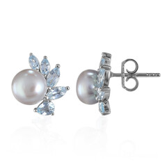 Freshwater pearl Silver Earrings (TPC)