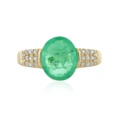 18K Ethiopian Emerald Gold Ring (AMAYANI)