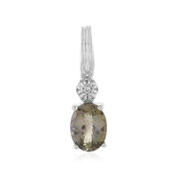 Unheated Tanzanite Silver Pendant