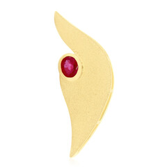 Ruby Silver Pendant