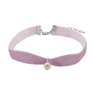 White Freshwater Pearl Silver Necklace
