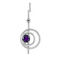 Zambian Amethyst Silver Pendant