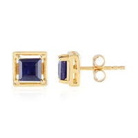 Madagascar Blue Sapphire Silver Earrings