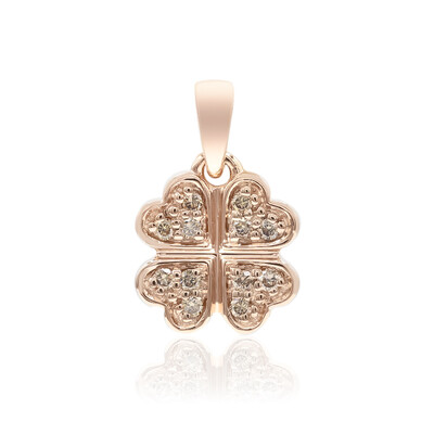9K SI1 Argyle Rose De France Diamond Gold Pendant (Annette)