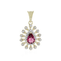 9K Pink Tourmaline Gold Pendant (Adela Gold)