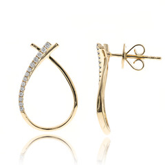 14K I1 (H) Diamond Gold Earrings (CIRARI)