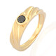 9K Black Diamond Gold Ring (de Melo)
