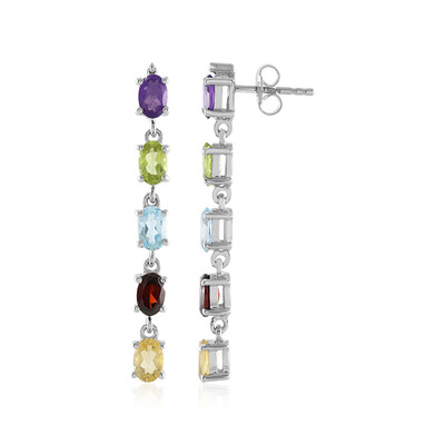 Zambian Amethyst Silver Earrings
