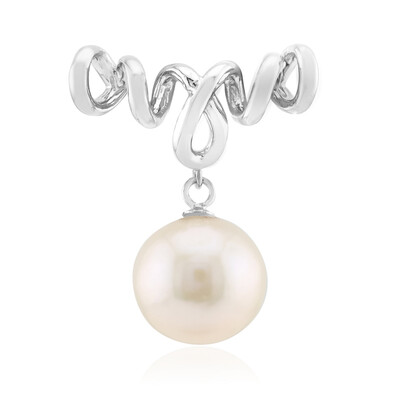 White Freshwater Pearl Silver Pendant (MONOSONO COLLECTION)